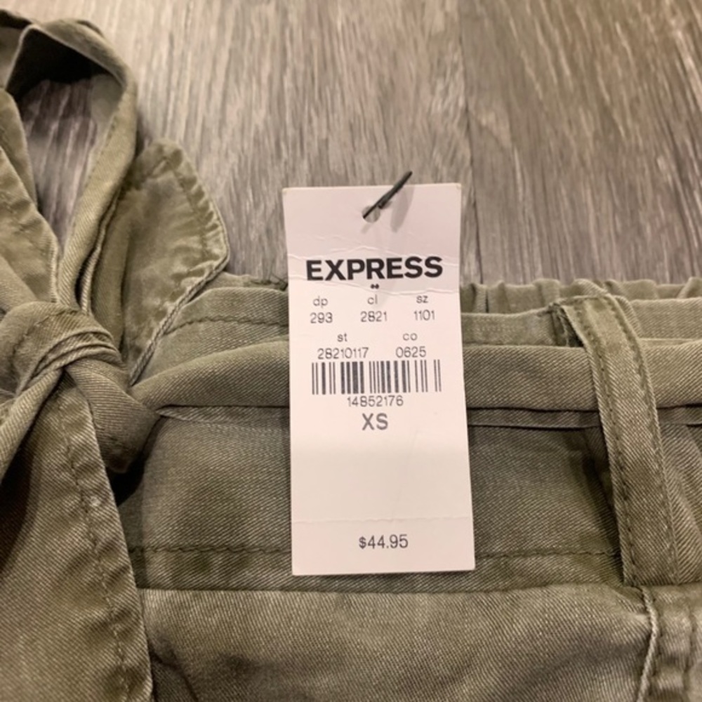 Olive Express Skirt Army Green Utility Pencil - Picture 3 of 4
